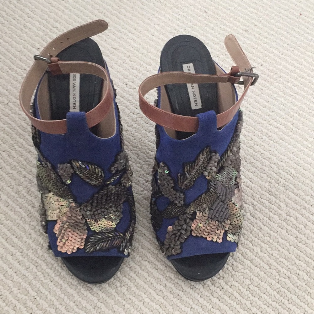 Dries Van Noten beaded Heels
